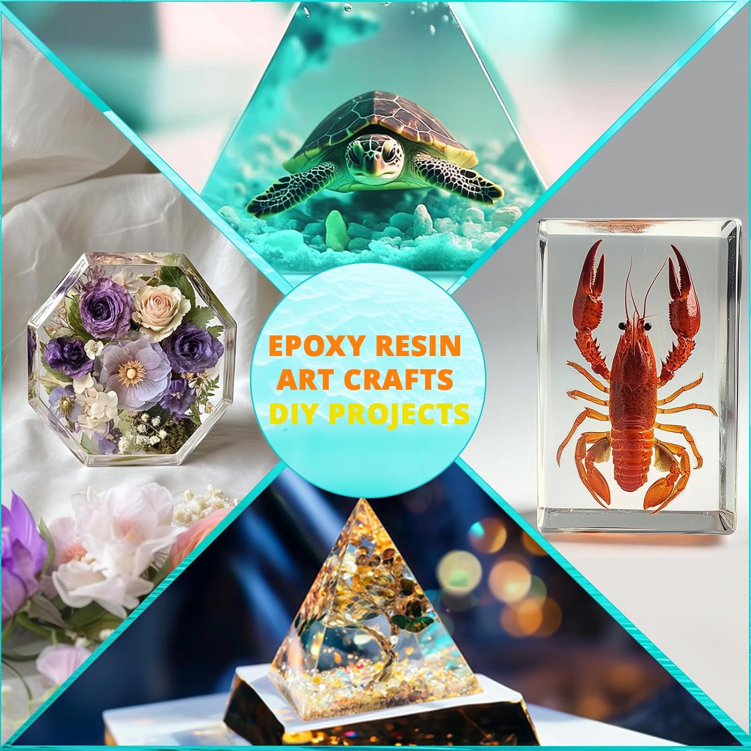 KHKD Fast Cure Resin – Perfect for DIY Art and Craft Projects, Including Resin Flowers, Animals, and Decorative Items