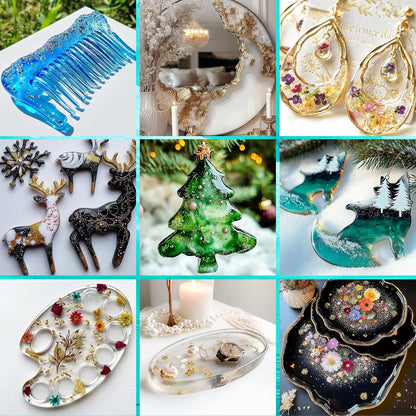 KHKD Fast Cure Resin – Perfect for DIY Art and Crafts, Including Resin Jewelry, Home Decor, Ornaments, and Decorative Items